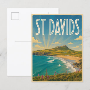 Cartão Postal Presentes e lembranças vintage de St Davids, País 