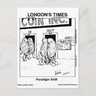 Cartão Postal Presentes Engraçados de Mudança de Paradigma Canec