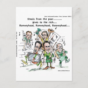 Cartão Postal Presentes engraçados RomneyHood Canecas Camisetas 