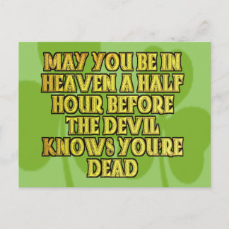 Cartão Postal Presentes irlandeses