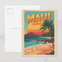 Presentes lembranças tropicais da praia vintage Ma