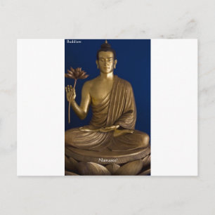 Cartão Postal Presentes "Namaste" do Budismo Camisetas Canecas C