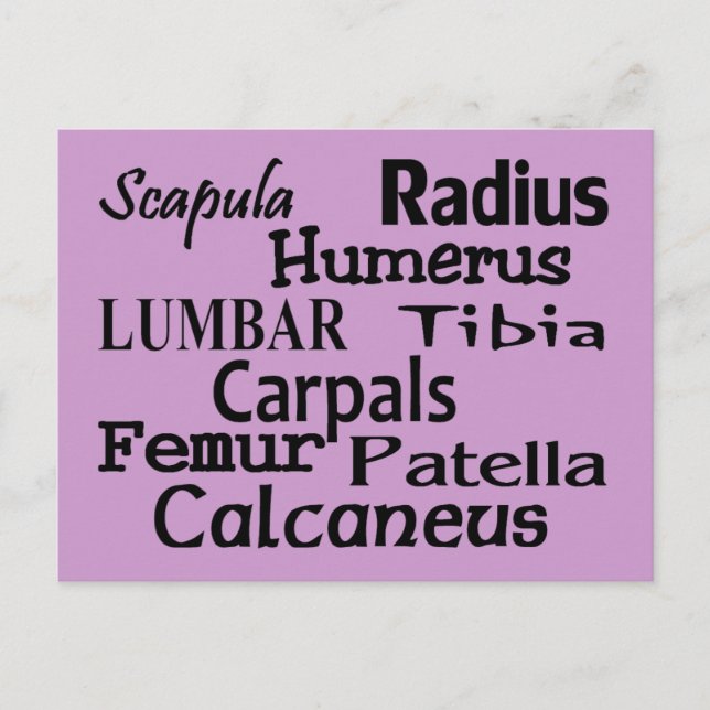 Cartão Postal Presentes Ortopédicos/Médico Cirurgião (Frente)