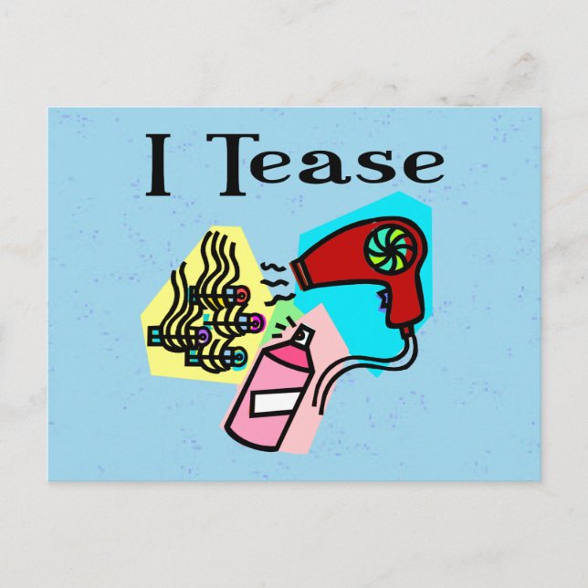 Cartão Postal Presentes para Cabeleireiros (Frente)