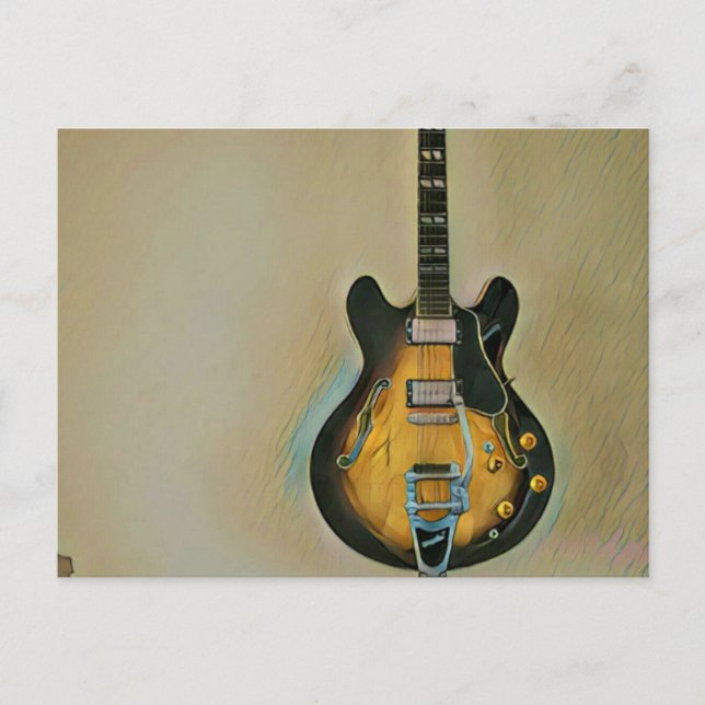 Cartão Postal Presentes para guitarristas (Frente)