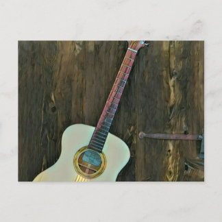 Cartão Postal Presentes para um guitarrista músico