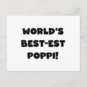 Cartão Postal Presentes Poppi Preto Texto Melhores do Mundo