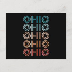 Cartão Postal Presentes Retro Ohio Vintage Estados Americanos