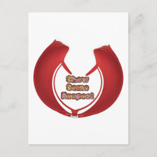 Cartão Postal Presentes Retro Red Hakuna Matata mostram algum re