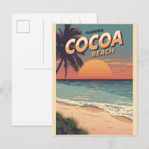Cartão Postal Presentes Westgate Viagem Clássica Cocoa Beach Fló