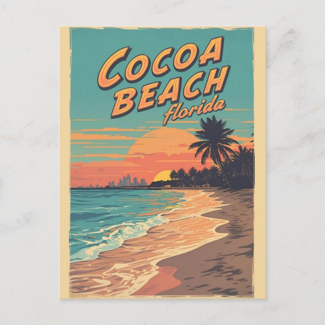 Cartão Postal Presentes Westgate Viagem Clássica Cocoa Beach Fló (Frente)