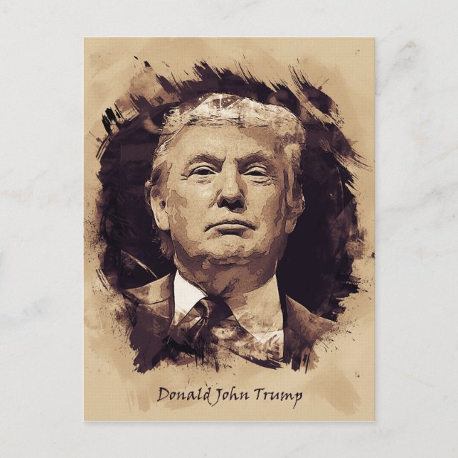 Cartão Postal President Donald Trump (Frente)