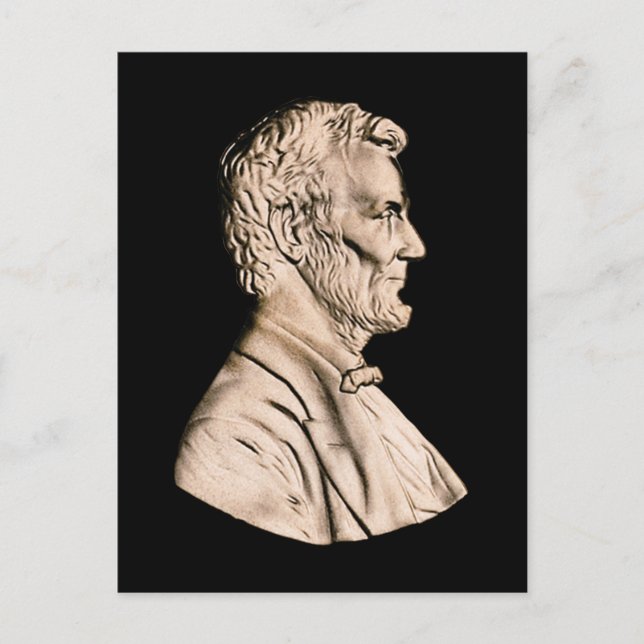 Cartão Postal Presidente Abraham Lincoln (Frente)