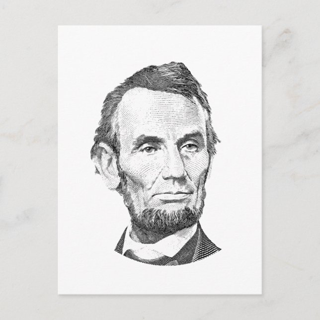 Cartão Postal Presidente Abraham Lincoln (Frente)