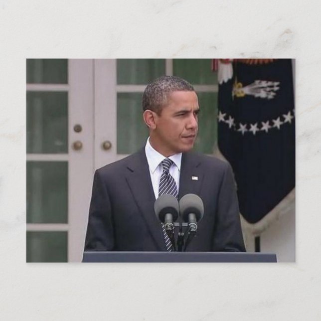Cartão Postal Presidente Barack Obama (Frente)