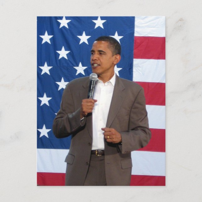 Cartão Postal Presidente Barack Obama (Frente)