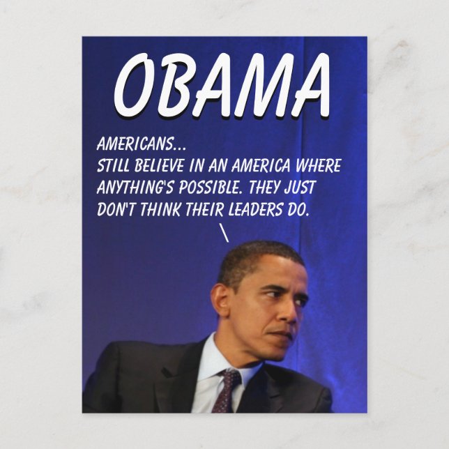 Cartão Postal Presidente Barack Obama (Frente)