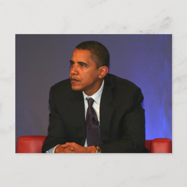 Cartão Postal Presidente Barack Obama (Frente)