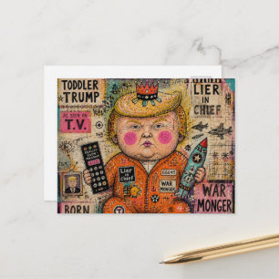 Cartão Postal Presidente Criança Divertido