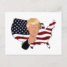 Cartão Postal Presidente da Comissão Tio Sam Eusa America Flag