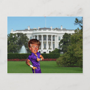 Cartão Postal presidente donald trump