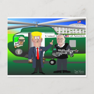 Cartão Postal Presidente Donald Trump e Governador Loren Culp