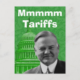 Cartão Postal Presidente Herbert Hoover TariFF
