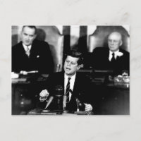Presidente John F. Kennedy Men para o discurso da 