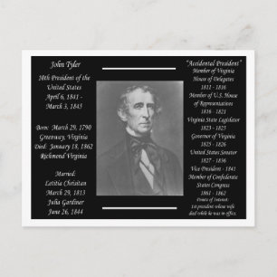 Cartão Postal Presidente John Tyler