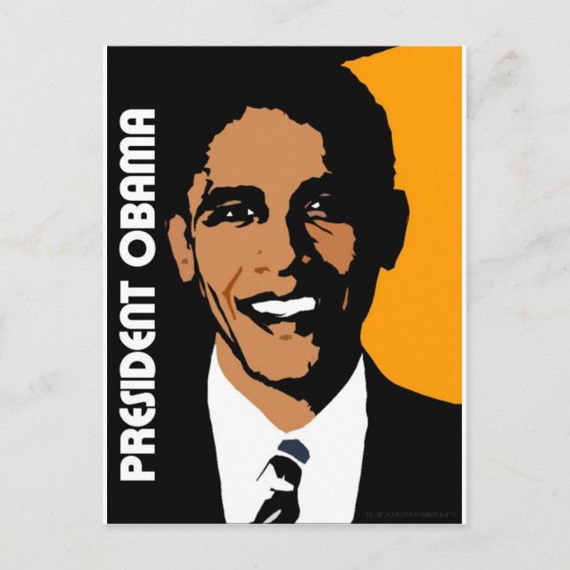 Cartão Postal Presidente Obama (Frente)