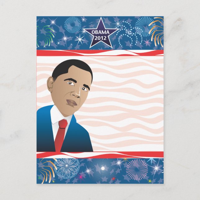 Cartão Postal Presidente Obama (Frente)