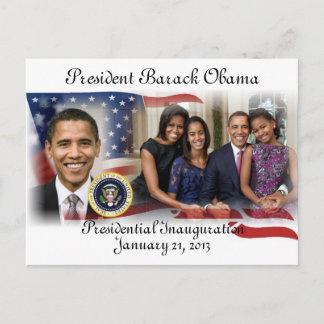 Cartão Postal PRESIDENTE OBAMA 2013 Inauguração