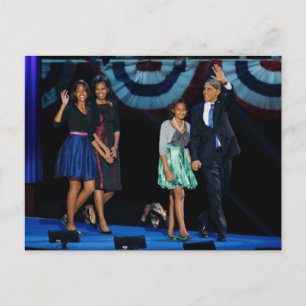Cartão Postal PRESIDENTE OBAMA Reeleição Histórica