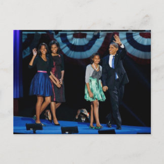 Cartão Postal PRESIDENTE OBAMA Reeleição Histórica
