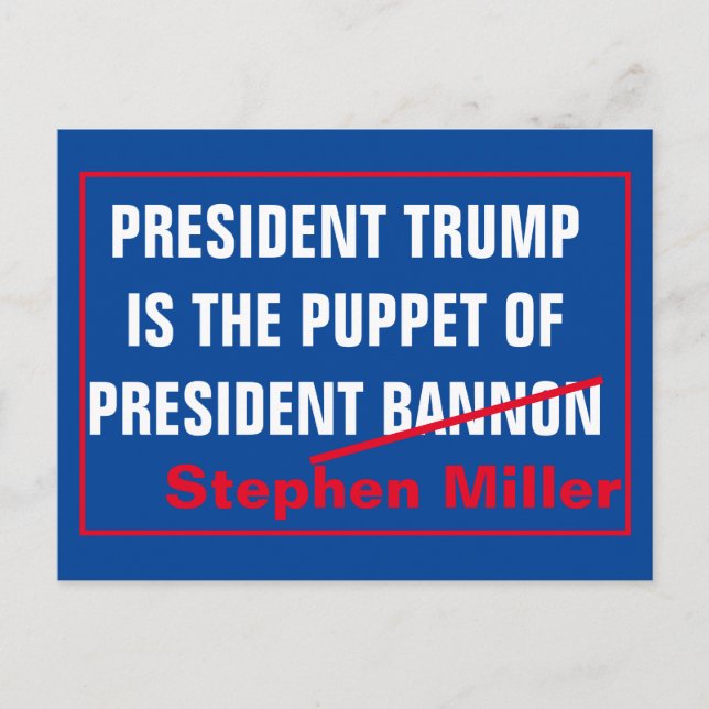 Cartão Postal Presidente Stephen Miller (Frente)