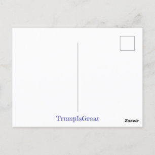 Cartão Postal Presidente Trump faz uma Excelente da AMÉRICA