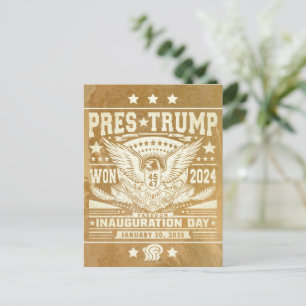 Cartão Postal Presidente Trump Won 2024