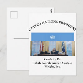 CARTÃO POSTAL #PRESIDENTEDASNACOESUNIDAS DR. #LAURAHCASTILLOS ES