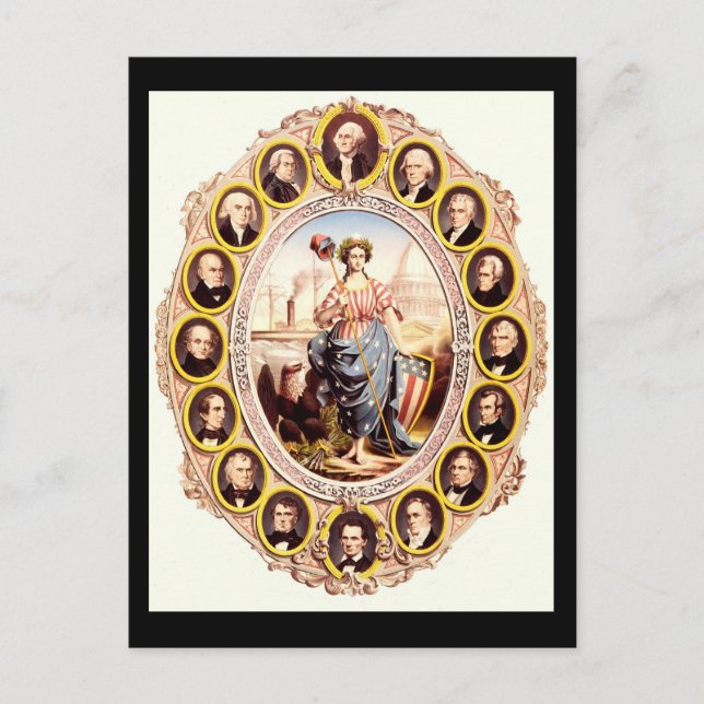Cartão Postal Presidents of the United States (Frente)