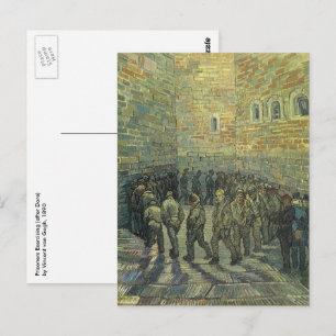 Cartão Postal Presos exercitando-se por Vincent van Gogh
