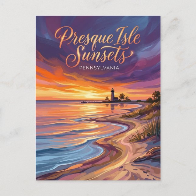 Cartão Postal Presque Isle State Park Pennsylvania (Frente)
