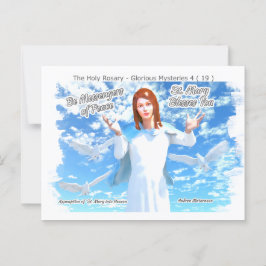 Cartão Postal Pressuposição de Ruas. Maria no Céu