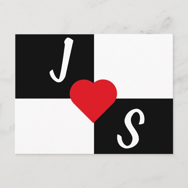 Cartão Postal Preto & Branco (Frente)