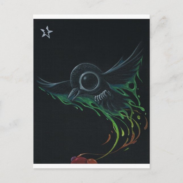 Cartão Postal Preto como breu (Frente)