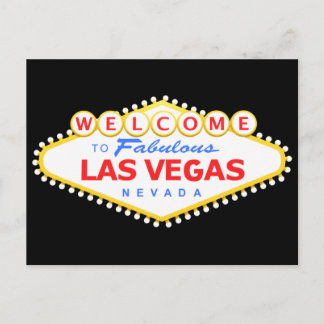 Cartão postal preto de Las Vegas