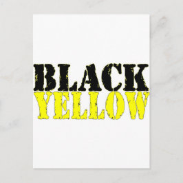 Cartão Postal Preto e amarelo