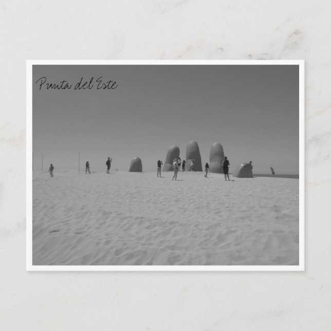 Cartão Postal preto e branco (Frente)