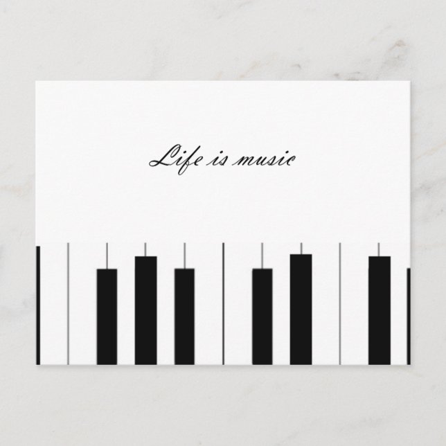 Cartão postal preto e branco (Frente)