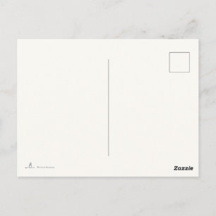 Cartão Postal Preto e Branco Minimalista Introvert