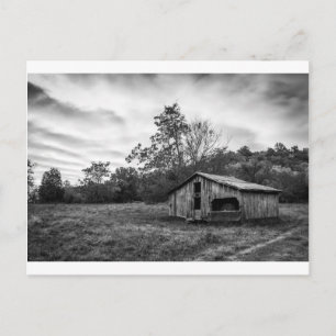 Cartão Postal Preto e Branco no amanhecer